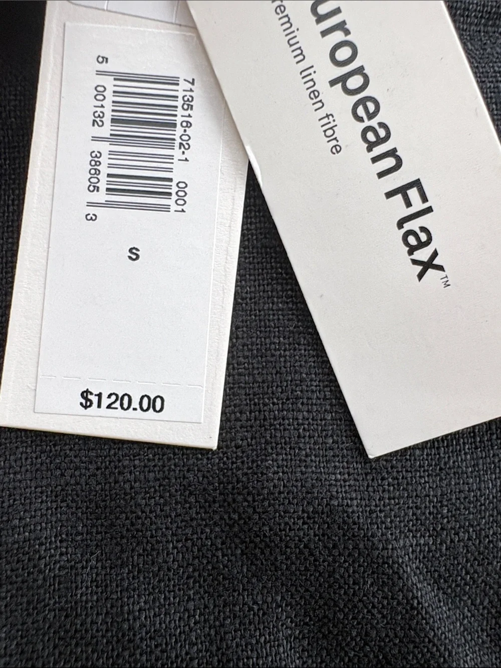 NWT Banana Republic The Everyday Wide Leg Linen Black Pant Sz Small (#713516)